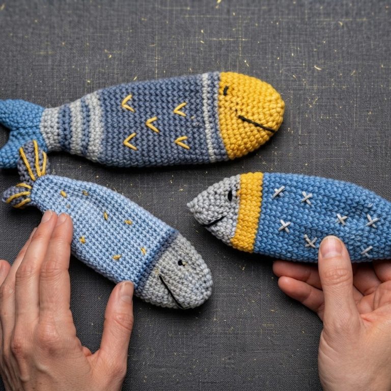 How To Crochet fish for décor 11