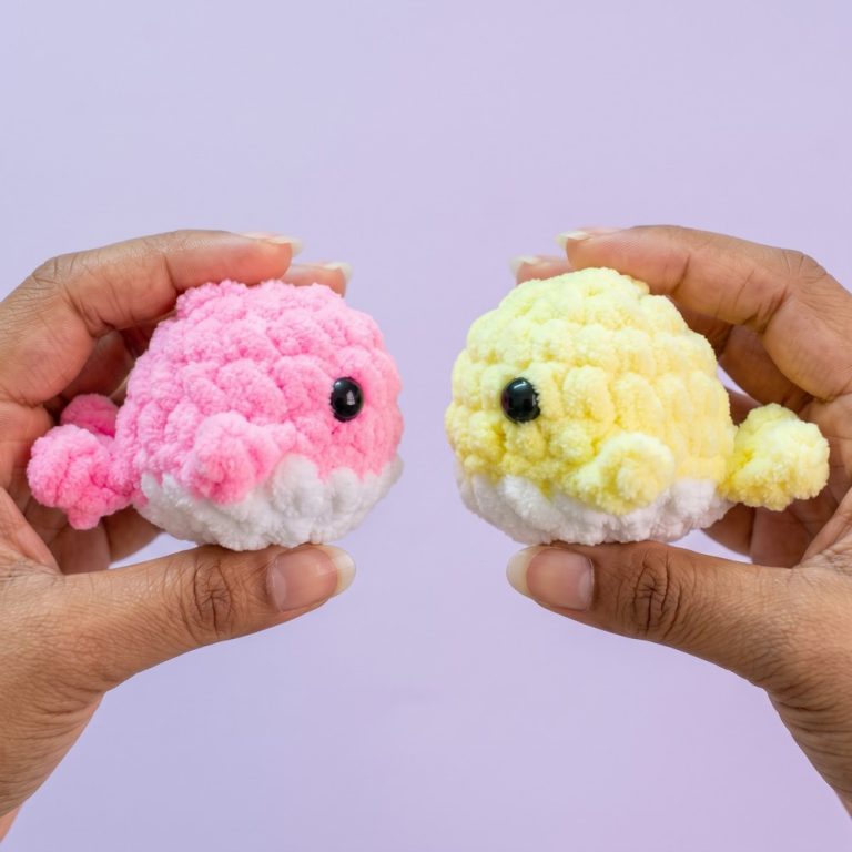 How to Crochet Baby Whale Amigurumi Plushie Beginner friendly 9
