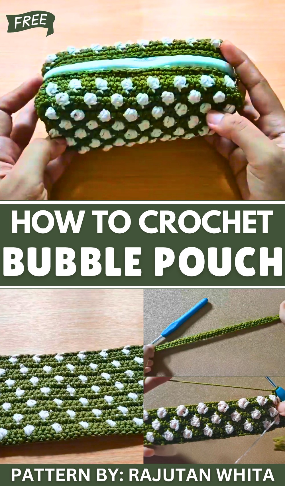 How to Crochet Bubble Pouch