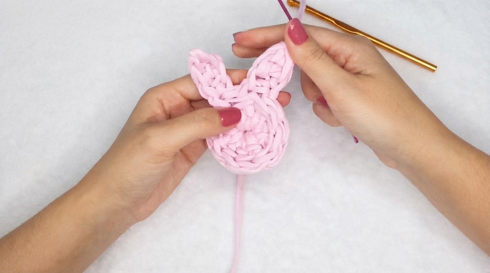 How to Crochet Bunny Keychain 6