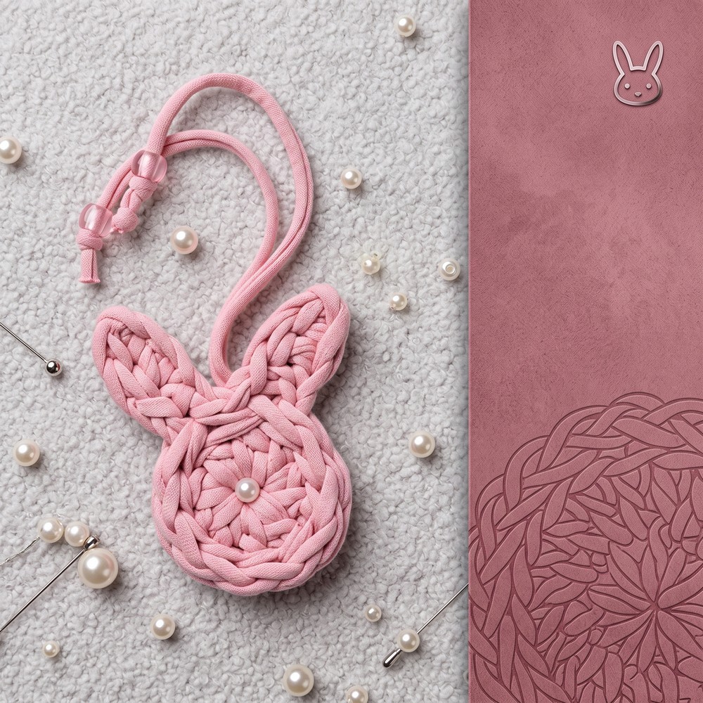How to Crochet Bunny Keychain 9