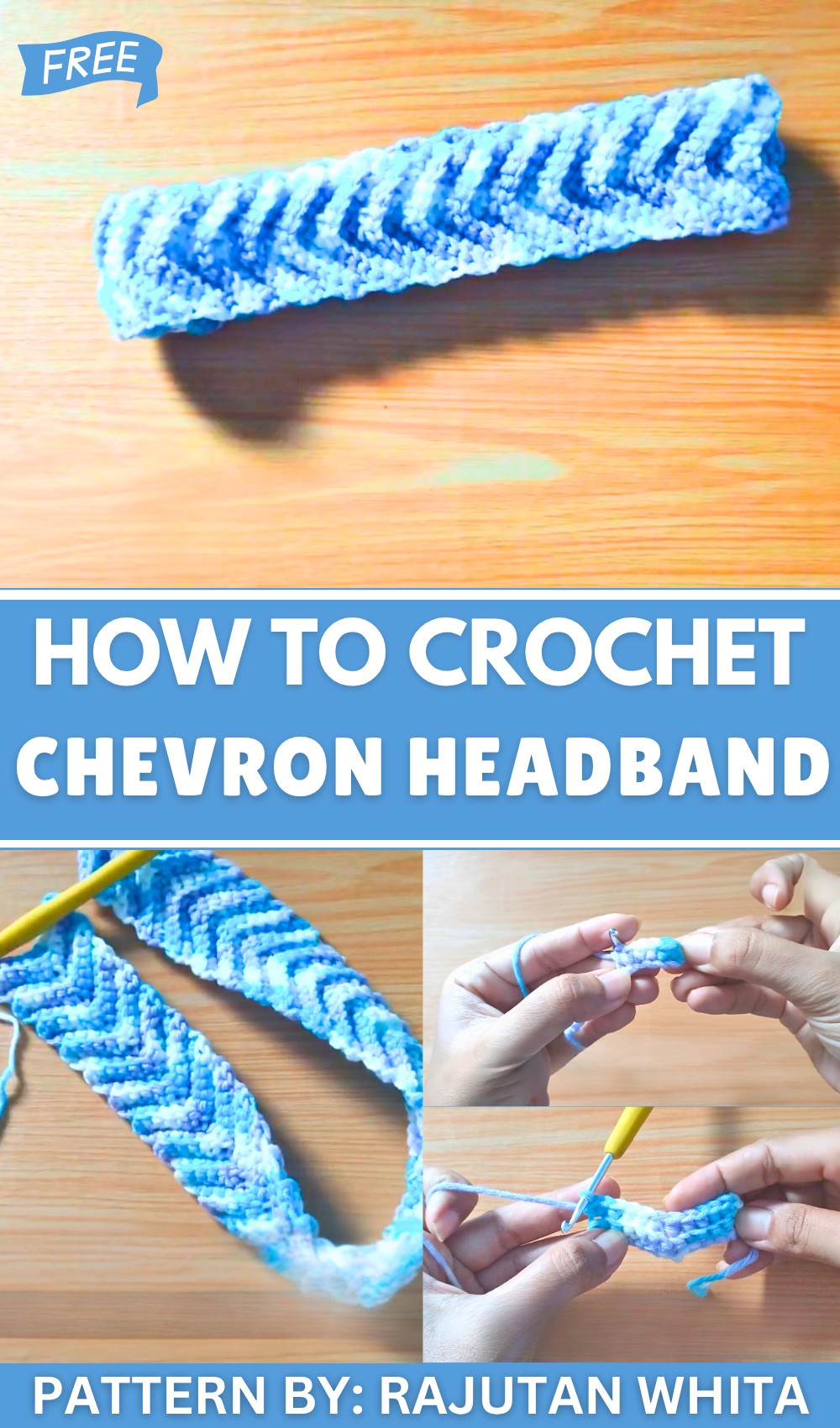 How to Crochet Chevron Headband Easy for Beginners