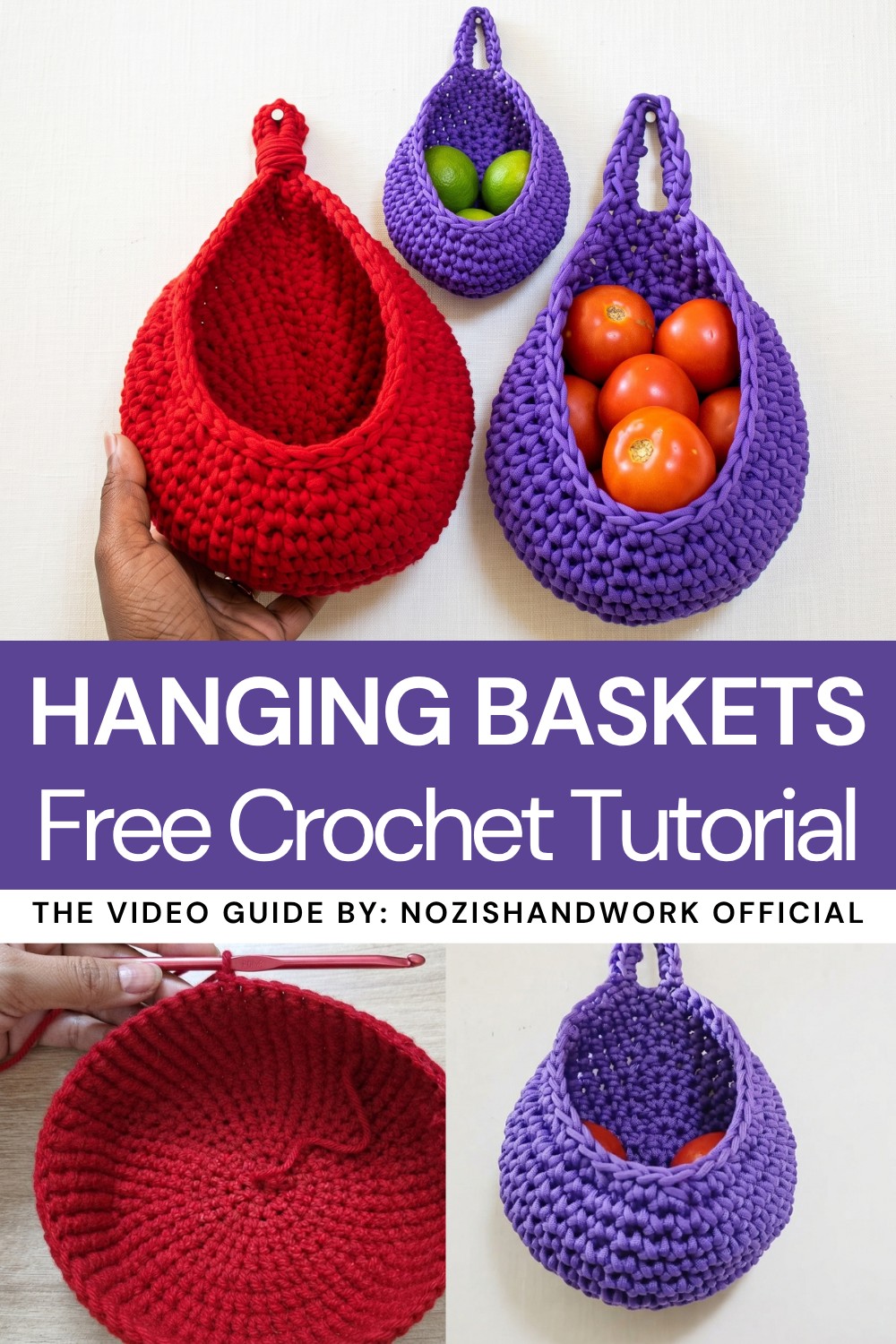 How to Crochet Cocoon Hanging Baskets 1
