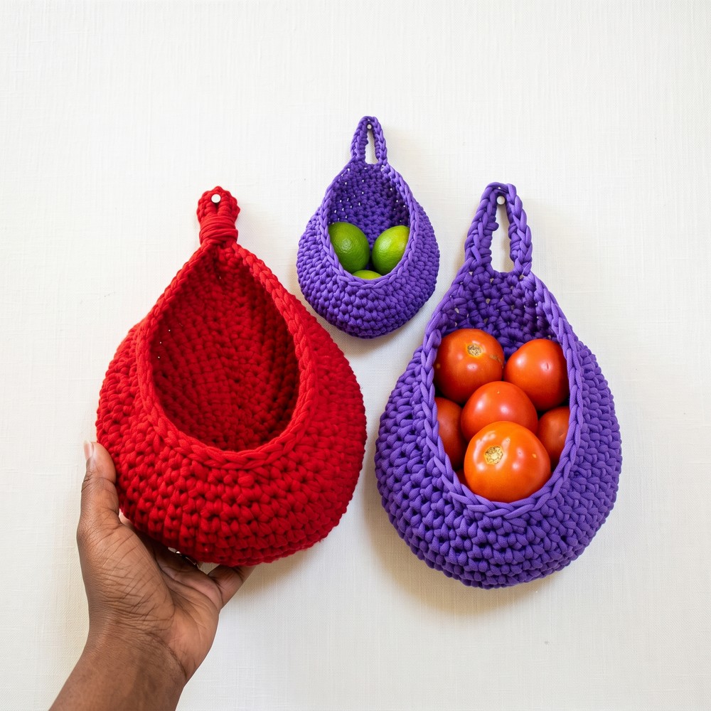 How to Crochet Cocoon Hanging Baskets 10