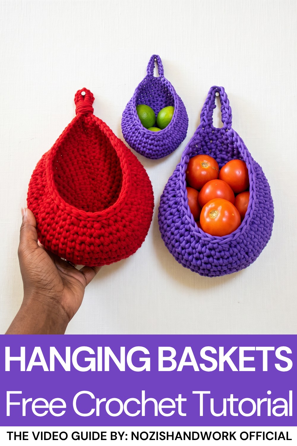 How to Crochet Cocoon Hanging Baskets 9