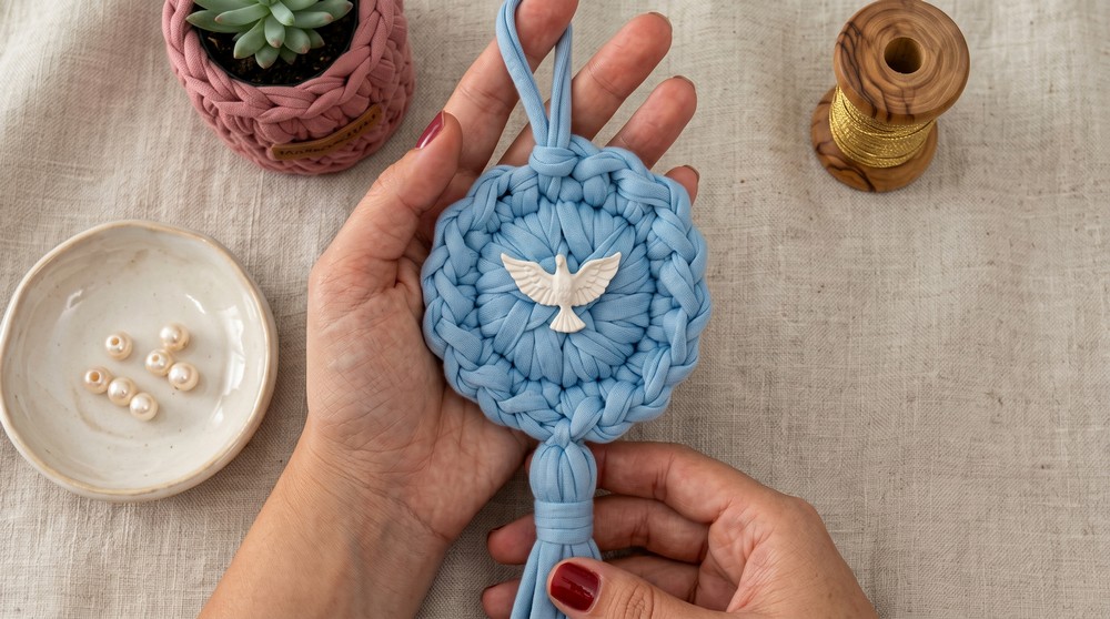 How to Crochet Divine Mandala with T-shirt Yarn 2