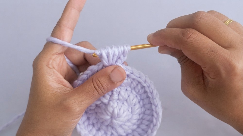 How to Crochet Mini Puff Bag 4