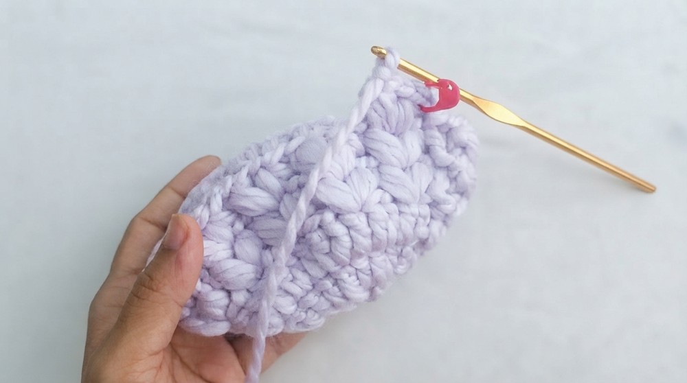 How to Crochet Mini Puff Bag 6