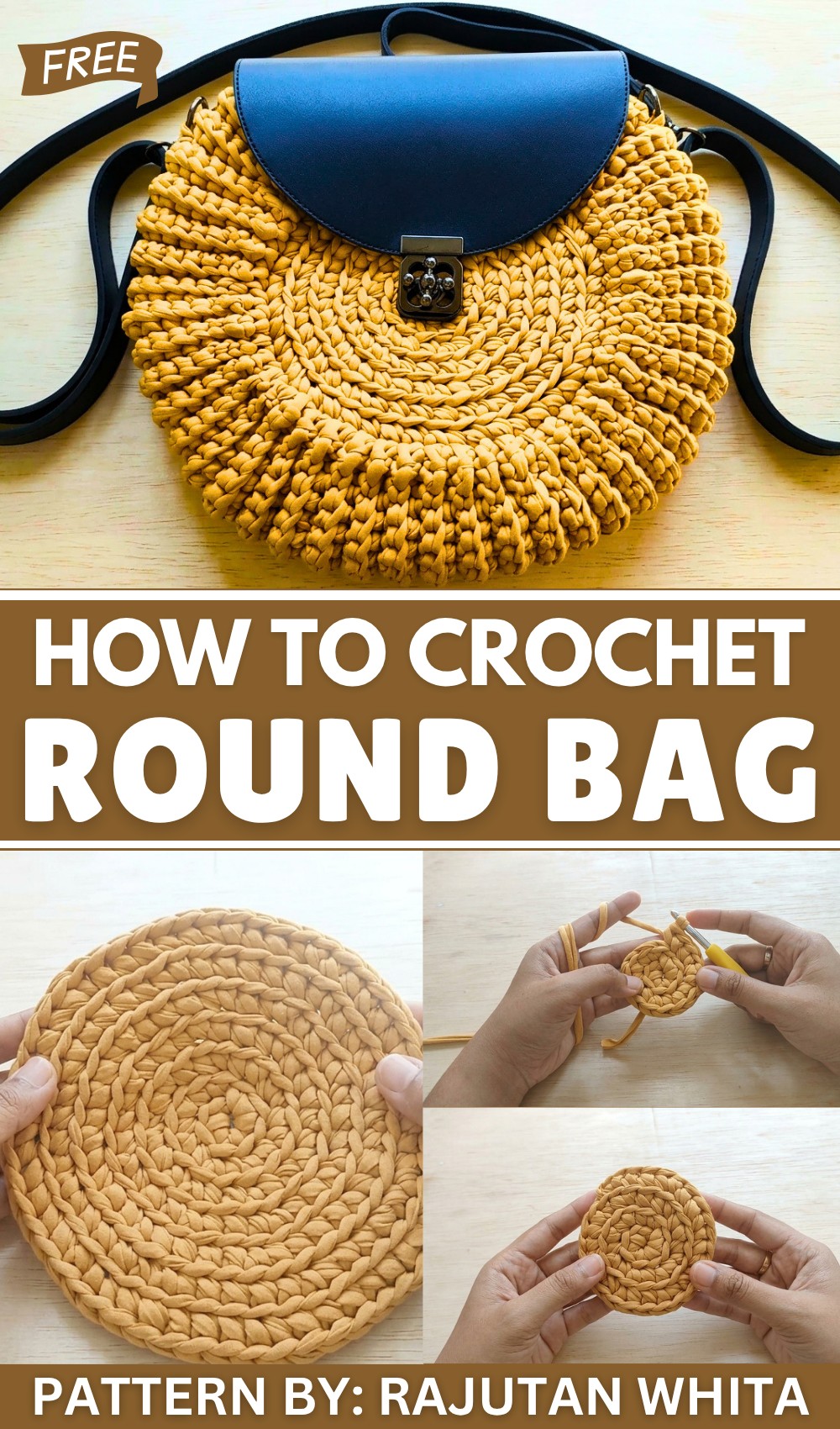 How to Crochet Round Bag