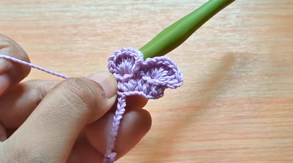 How to Crochet Treble Flower Easy for Beginner