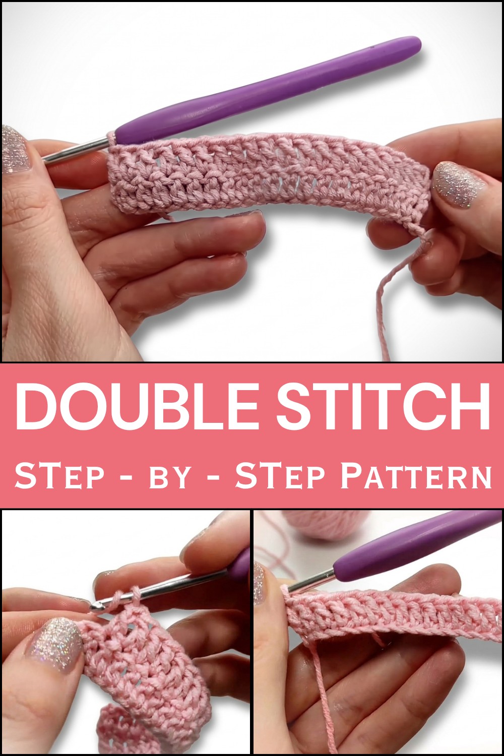 How to Crochet a Double Crochet Stitch 1