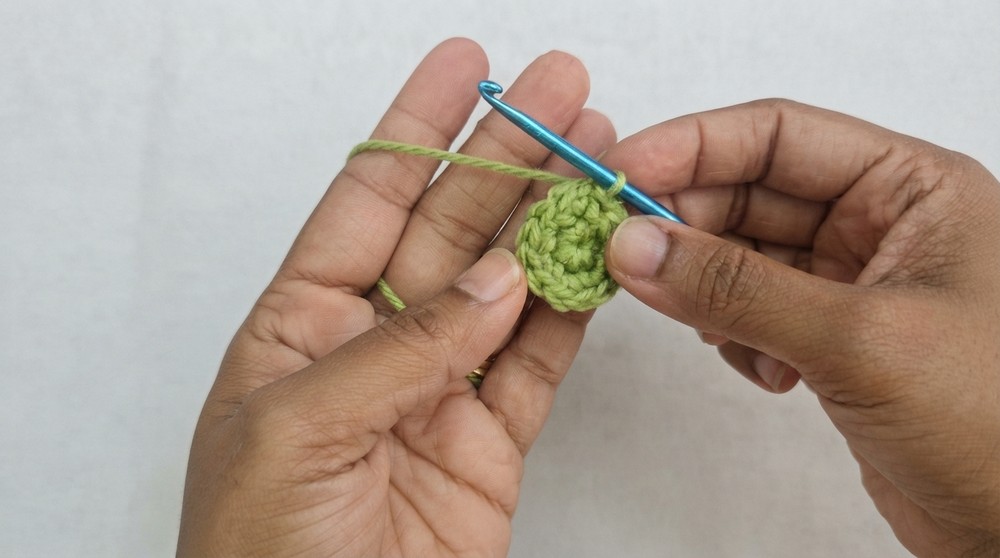 How to Crochet a Funny Frog Coaster 3