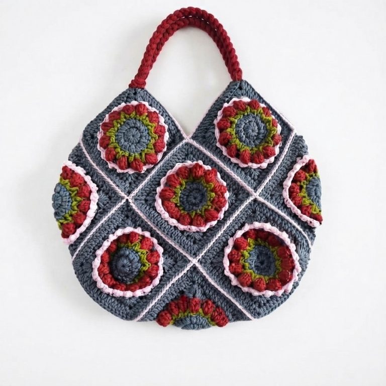 How to Crochet a Granny Square Handbag