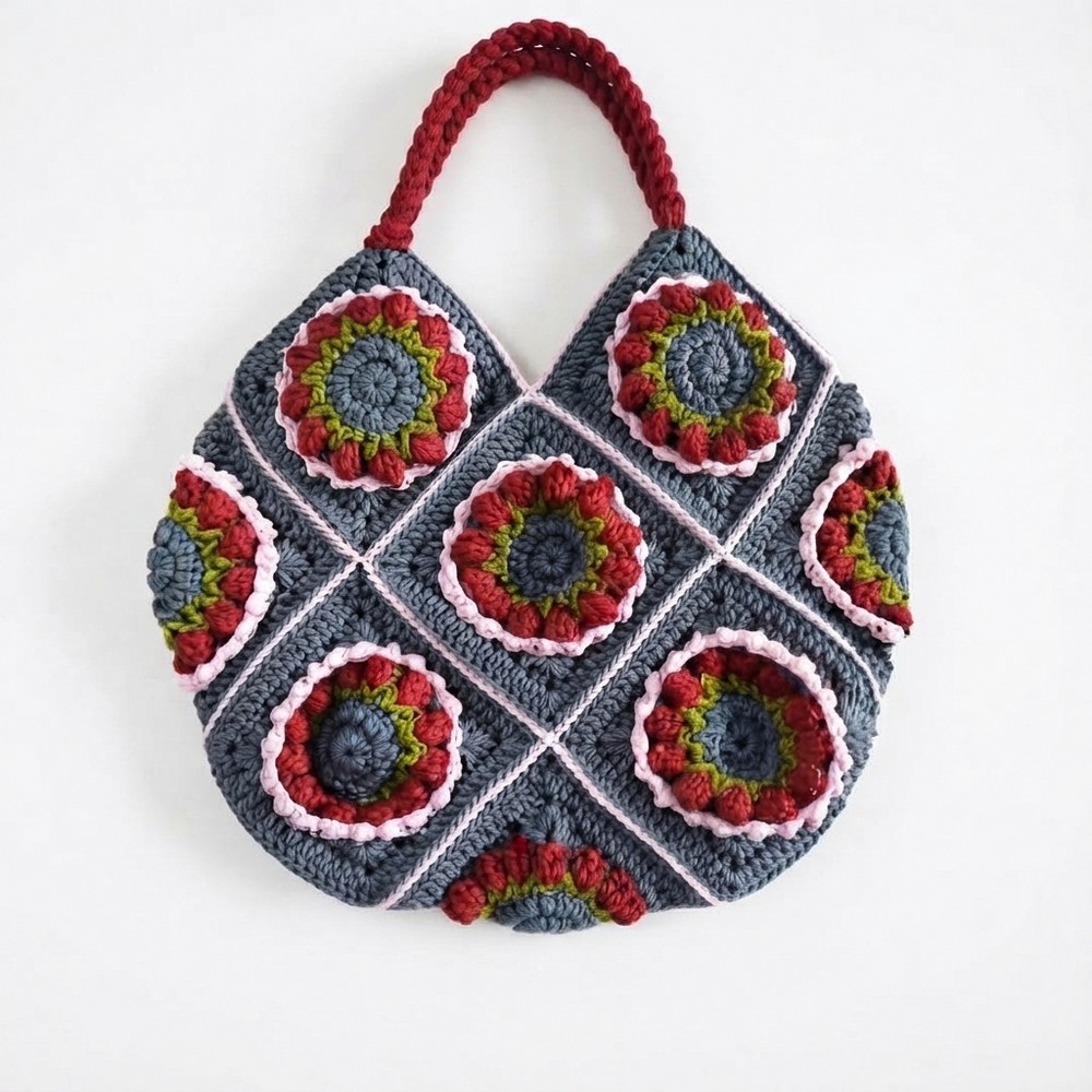 How to Crochet a Granny Square Handbag