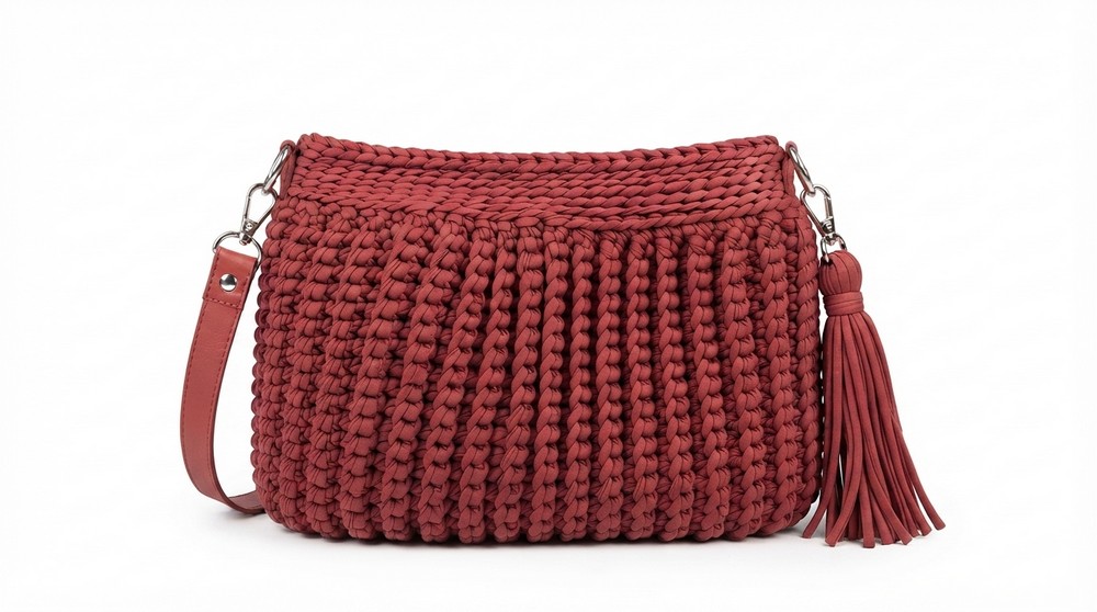 How to Make a Beautiful Ribbed Crochet Bag