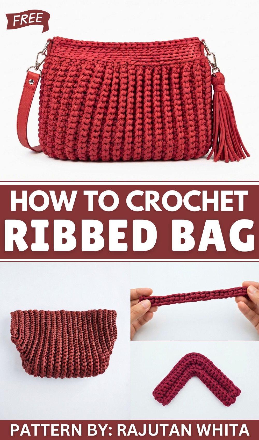 How to Make a Beautiful Ribbed Crochet Bag