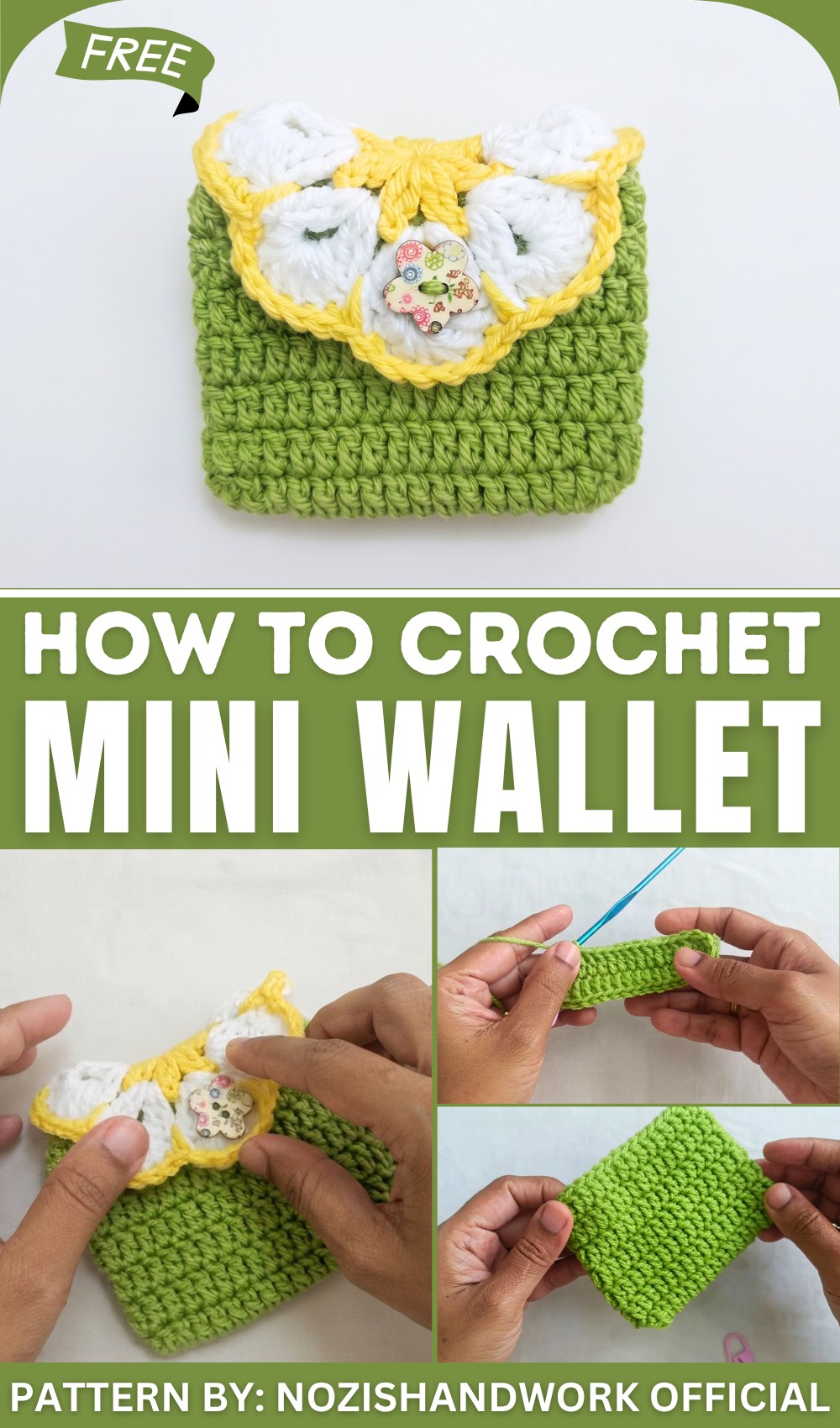 How to crochet Mini Wallet 1