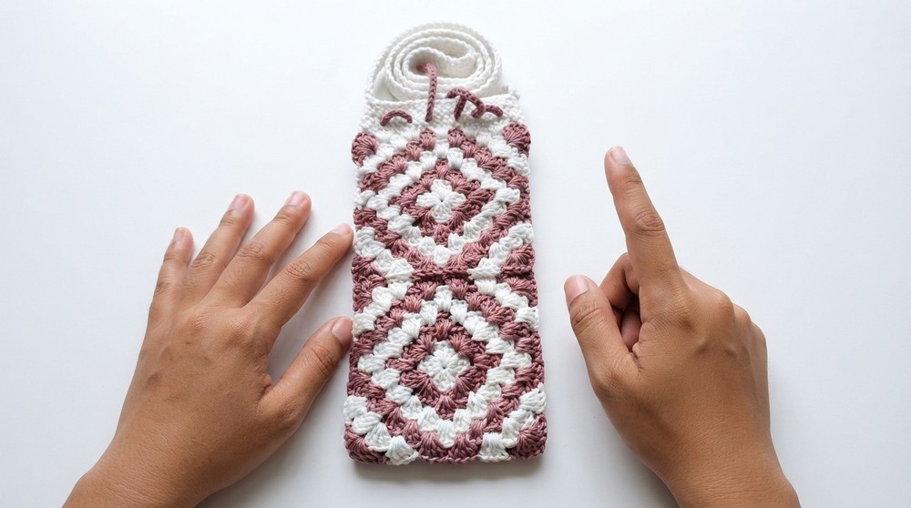 How to make Sling Bag for Diamond Granny Square
