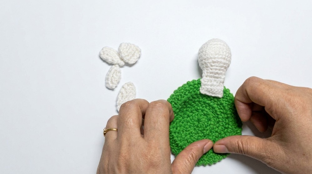 Crochet Turtle Coaster Pattern 4