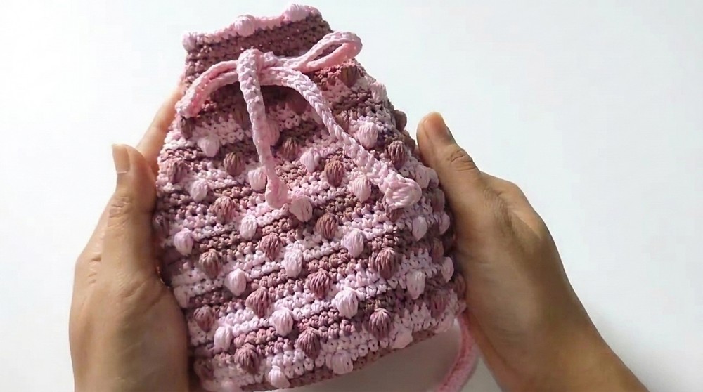 Tutorial Bucket Bag Crochet
