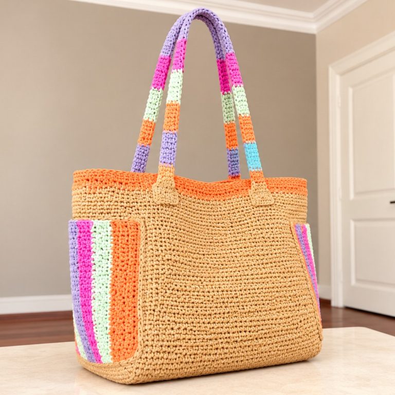 How To Crochet Most Beautiful Bag Of This Summer (2)