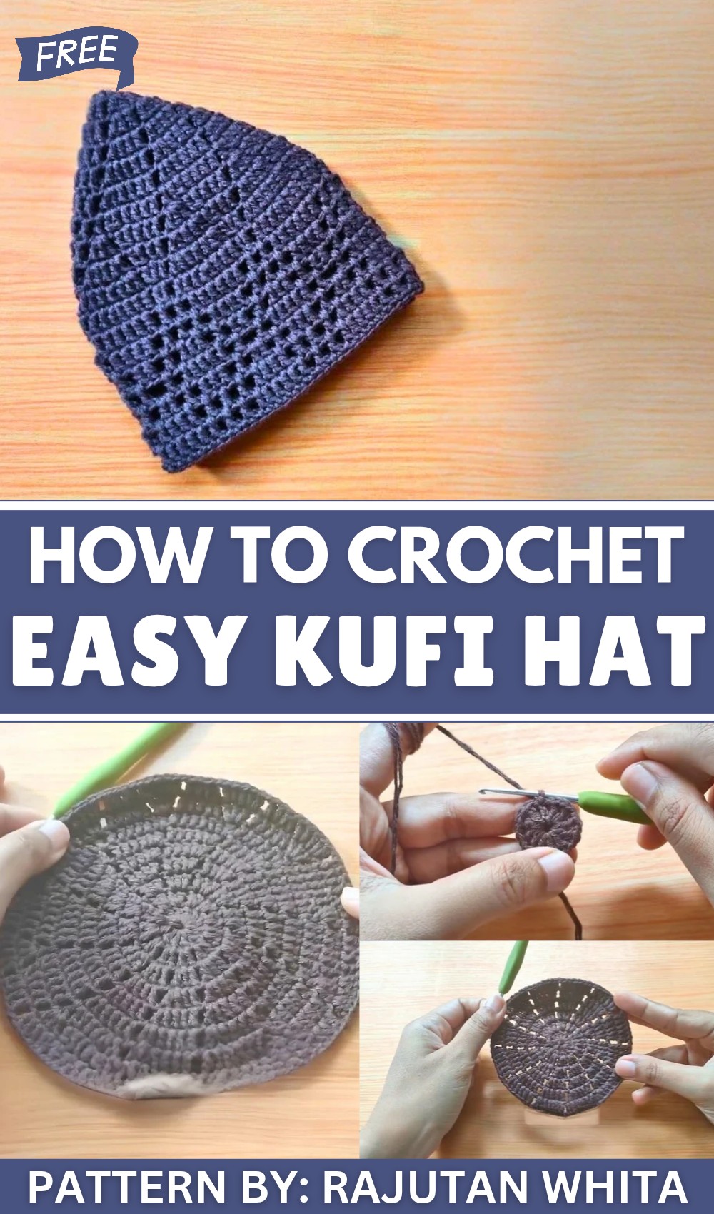 How to Crochet a Kufi Hat – Free & Easy Pattern