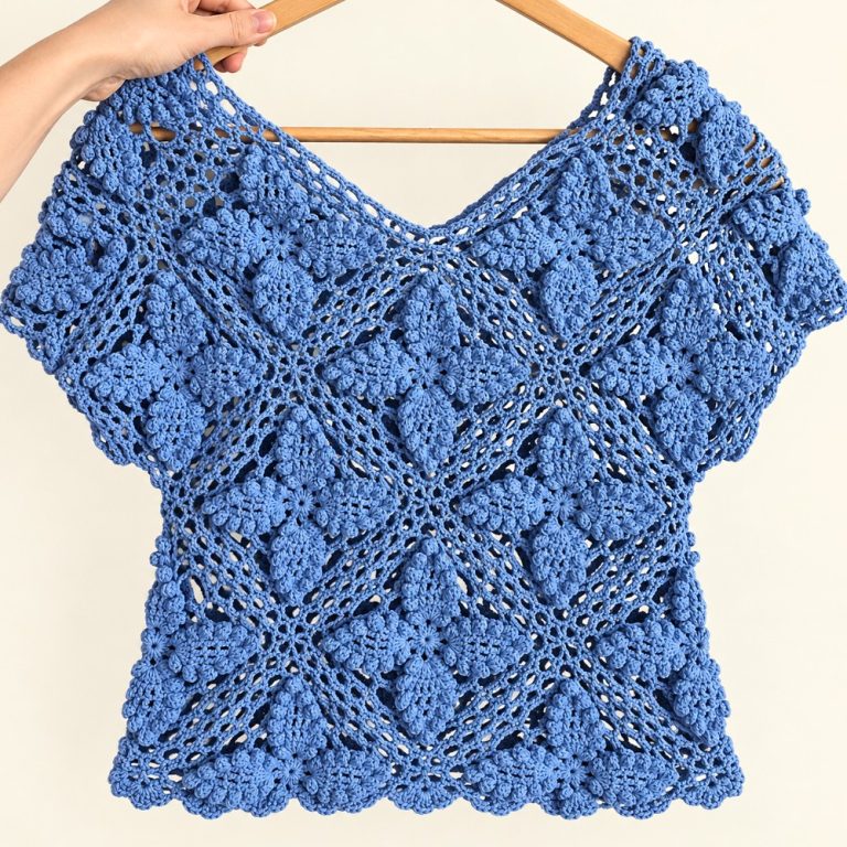 Very stylish summer blouse motif (9)